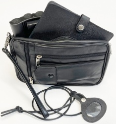 Leather Bundle 2 Four zips bag (1 large compartments)