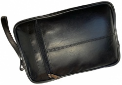Leather 5 Zip Cab Bag (2 large compartments)