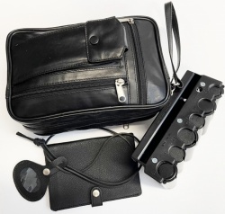 Leather Bundle 1 Five zips bag (2 large compartments)