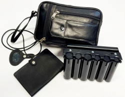 Leather Bundle 1 Five zips bag (2 large compartments)