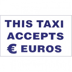 This Taxi Accepts  Euros