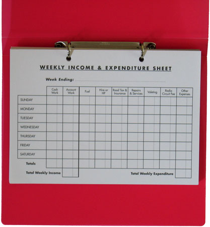 expenditure sheet