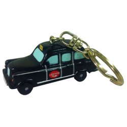 Hand Painted Taxi Keyring