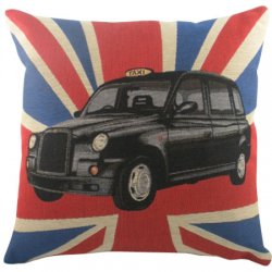 Deluxe Taxi Union Jack Cushion