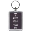 Keep Calm and Taxi On - Keyring
