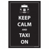 Keep Calm and Taxi On - A5 Notepad