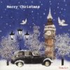 Christmas Card - Taxi in the Snow