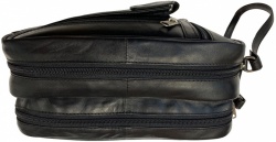 Leather 5 Zip Cab Bag (2 large compartments)