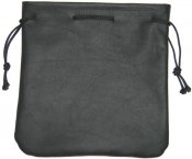 Leather Drawstring Bag - Large