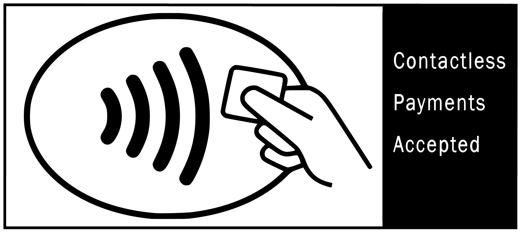 Contactless Payment Accepted Sticker