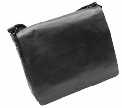 Large Shoulder Bag Black Leather