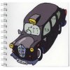 Arty Globe Taxi Spiral Notebook